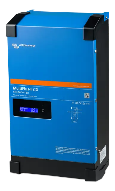 Инвертор гибридный Victron Energy MultiPlus II 48/3000/35 32 GX с чистой синусоидой со встроенными интерфейсом сетевого управления GX