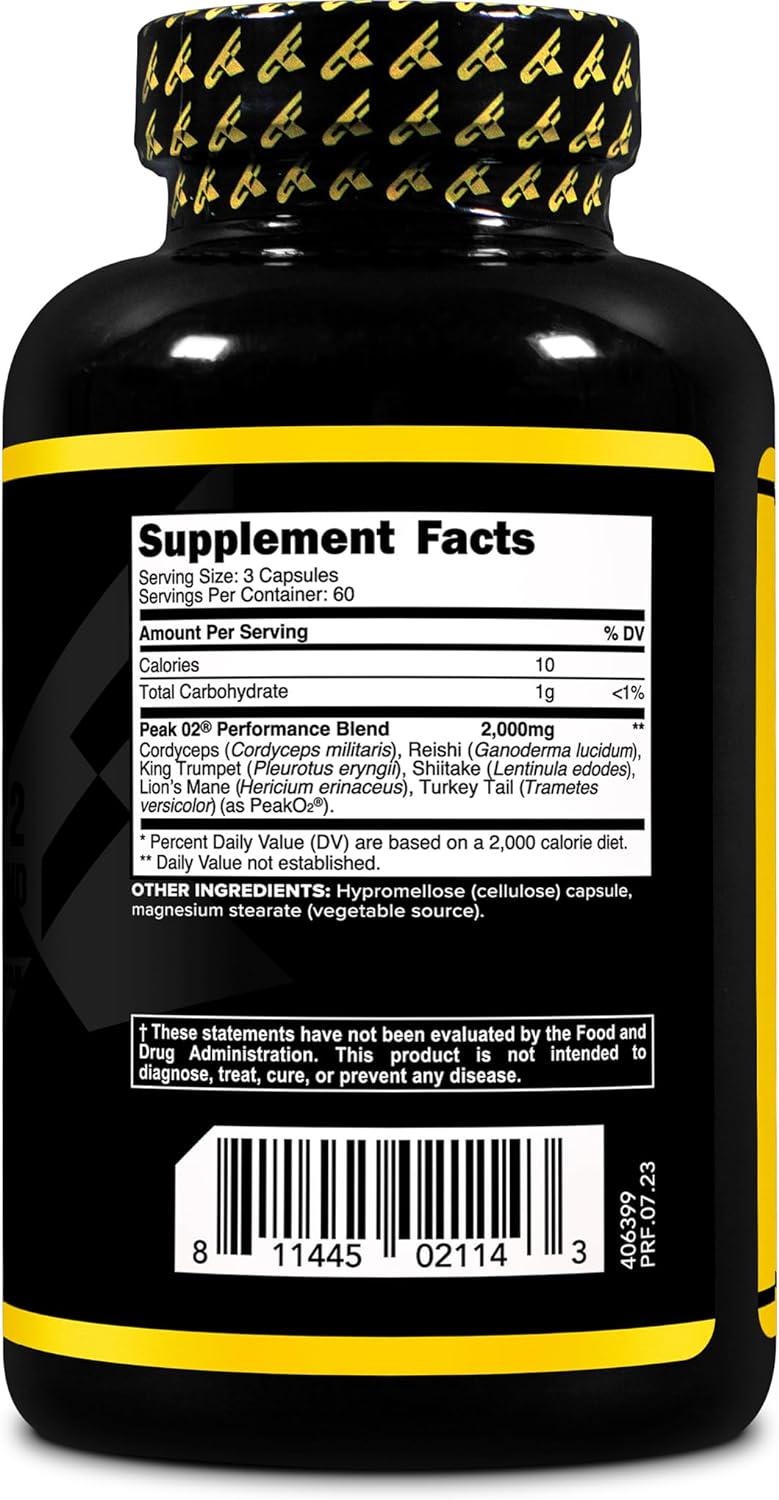 Добавка Primaforce Peak O2 Ultimate Mushroom Blend 2,000 mg 180 капс. - фото 2
