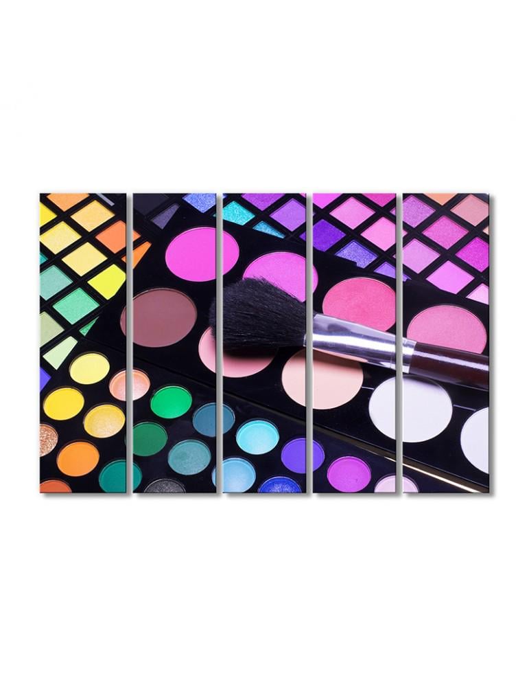 Картина модульная Радужная палитра 5 модулей 70x105 см