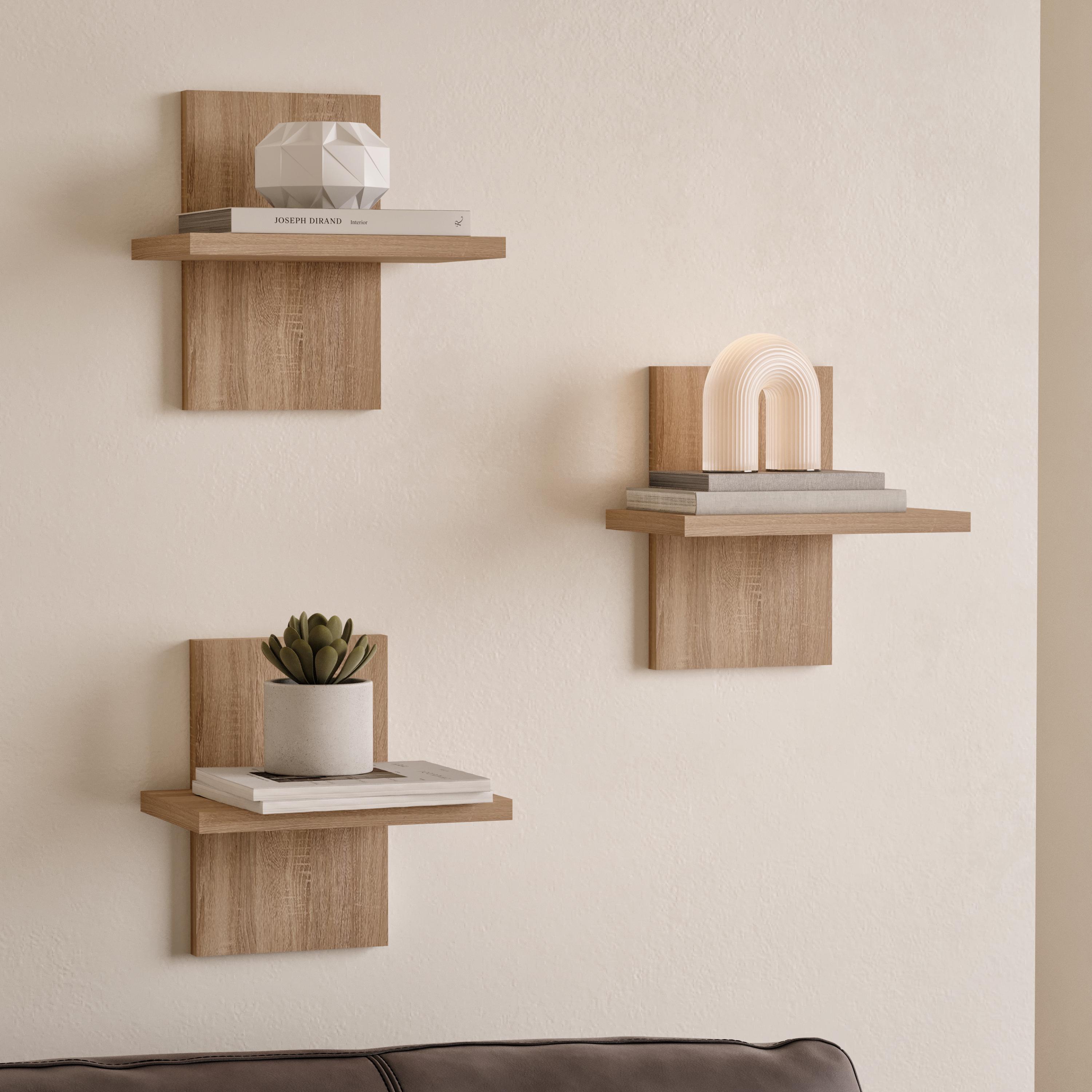 Комплект полок настенных NP-11 250х178х250 мм Дуб Сонома