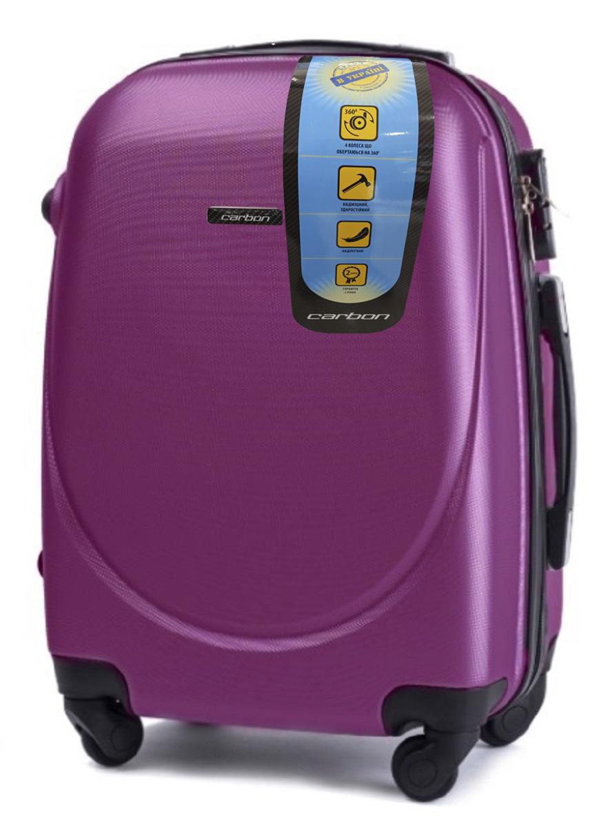 Чемодан пластиковый CARBON 310 малый Темно-фиолетовый (Cp00018) Чемодан пластиковый CARBON 310 малый Темно-фиолетовый (Cp00018)