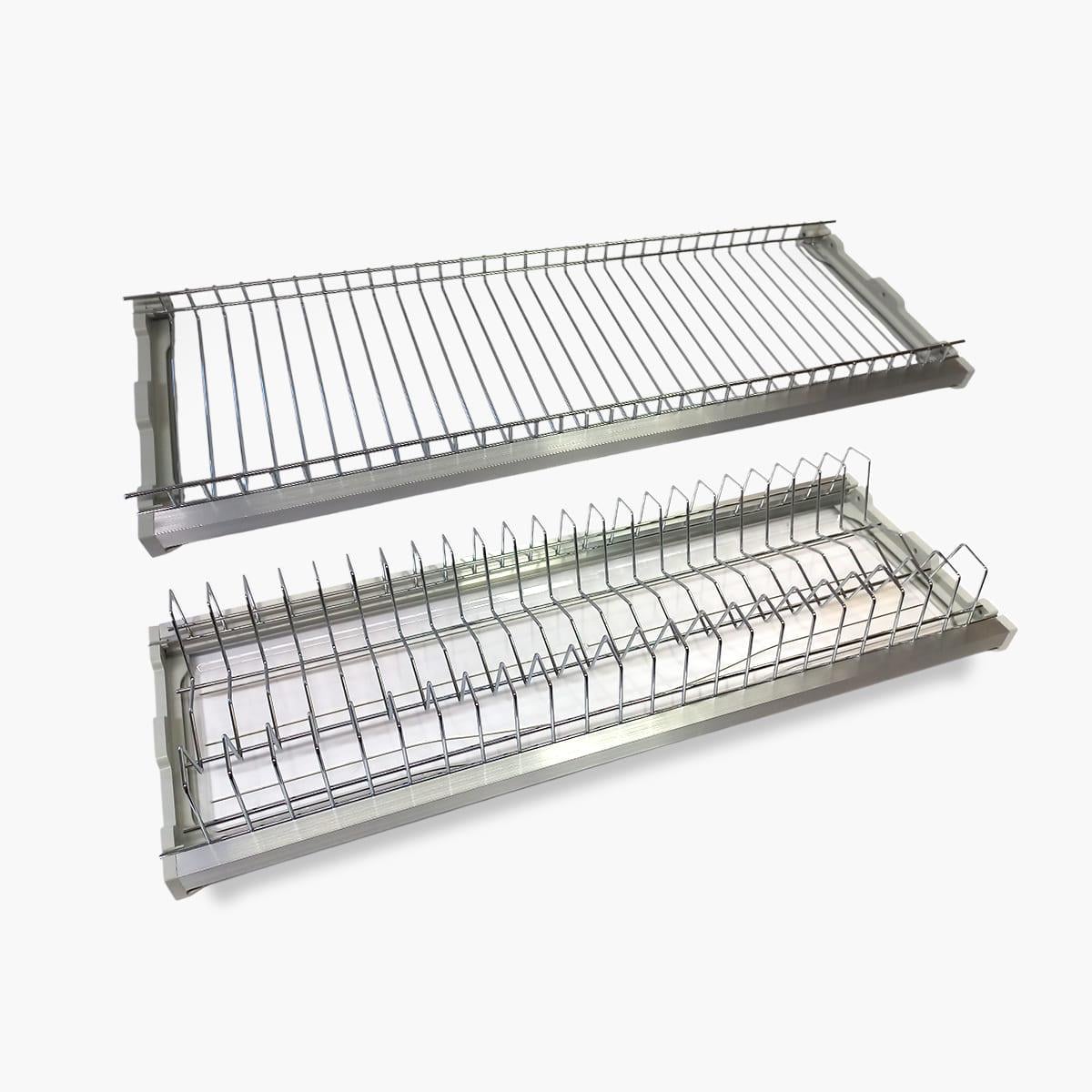 Сушка для посуды Bravo Nova 700 мм с рамой Хром