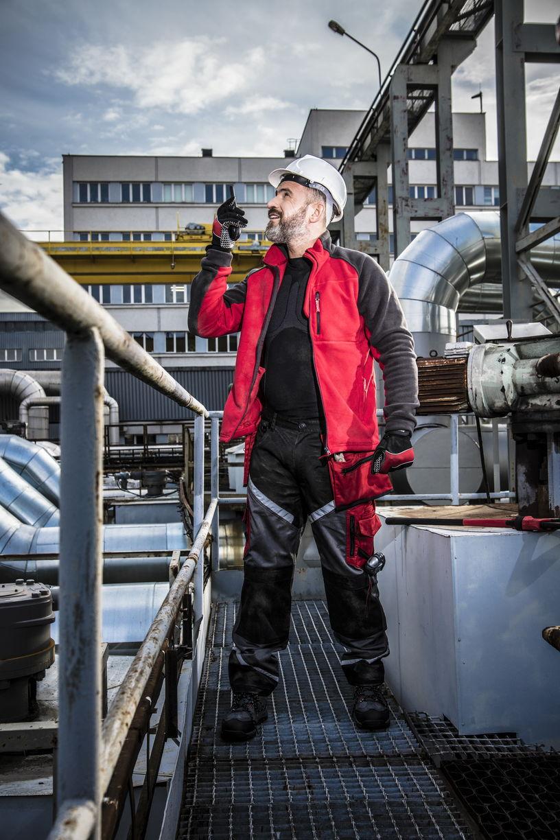 Куртка флисовая Lahti Pro PBP S Красно-графитовый (LPBP1S) - фото 2 Куртка флисовая Lahti Pro PBP S Красно-графитовый (LPBP1S) - фото 2