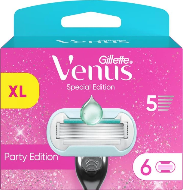 Картриджи сменные для бритья женские Venus Extra Smooth Party Edition 6 шт.