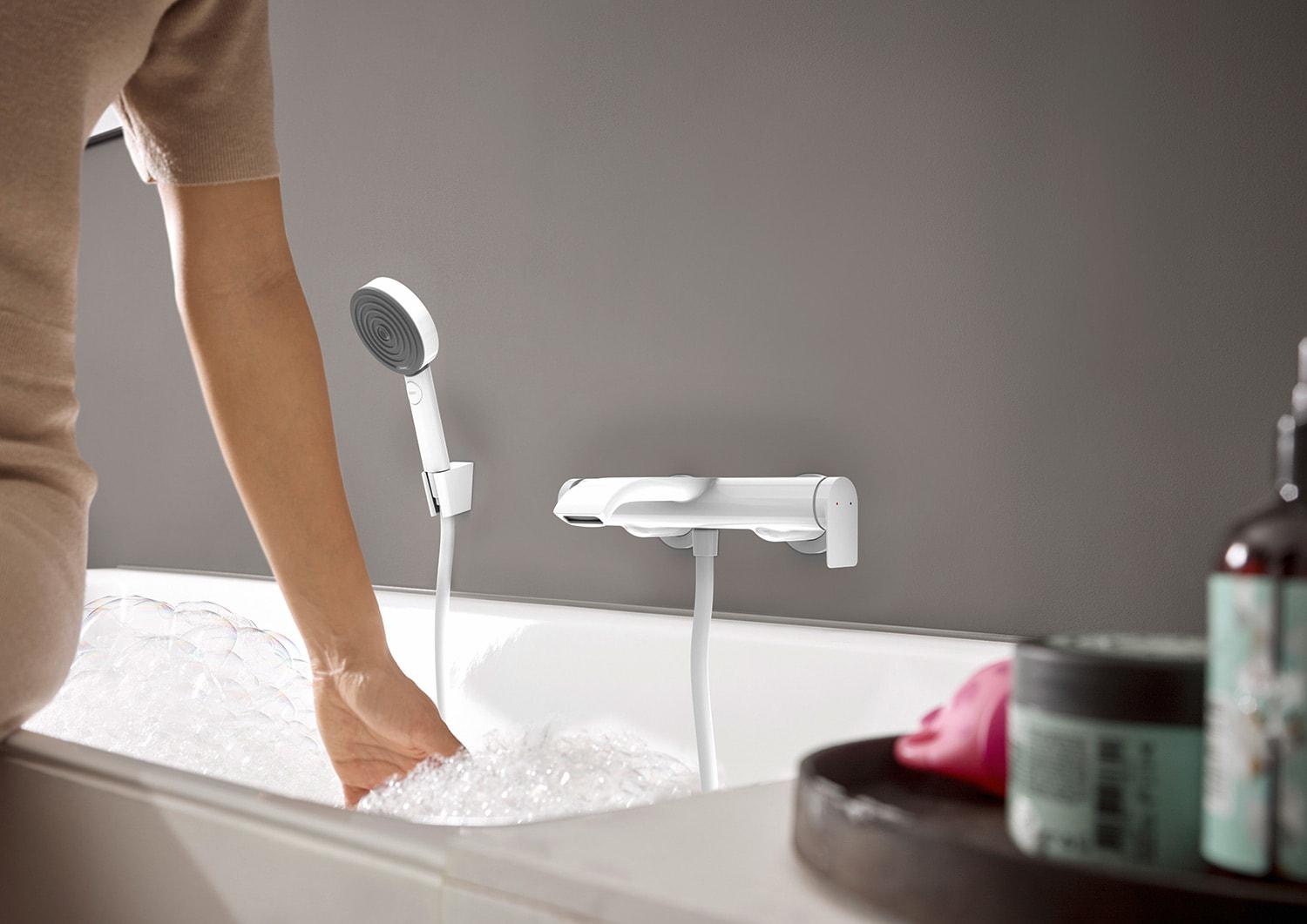 Cмеситель для ванны Hansgrohe Vivenis 75420700 однорычажный Белый (148553) - фото 5