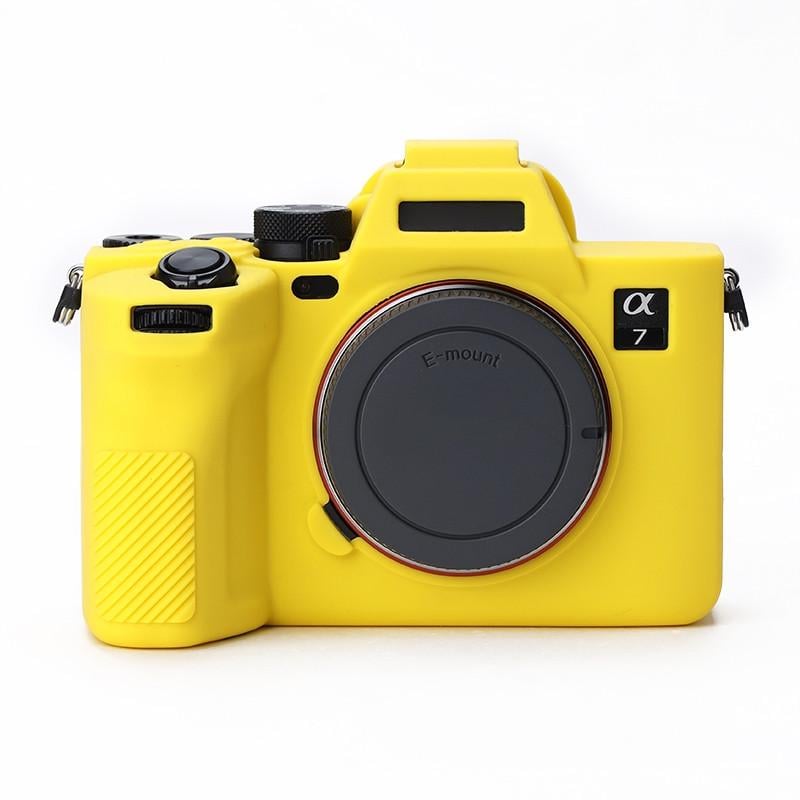 Чехол защитный силиконовый для фотоаппаратов Sony A7 IV Желтый