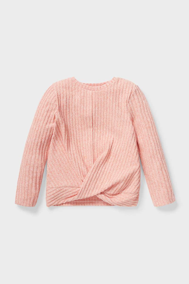 Джемпер C&A 128 см Розовый меланж (2112733)