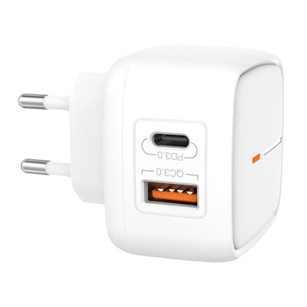 Зарядний пристрій мережевий Koni Strong KS72Q 3A USB Type-C Білий (454fdf53)