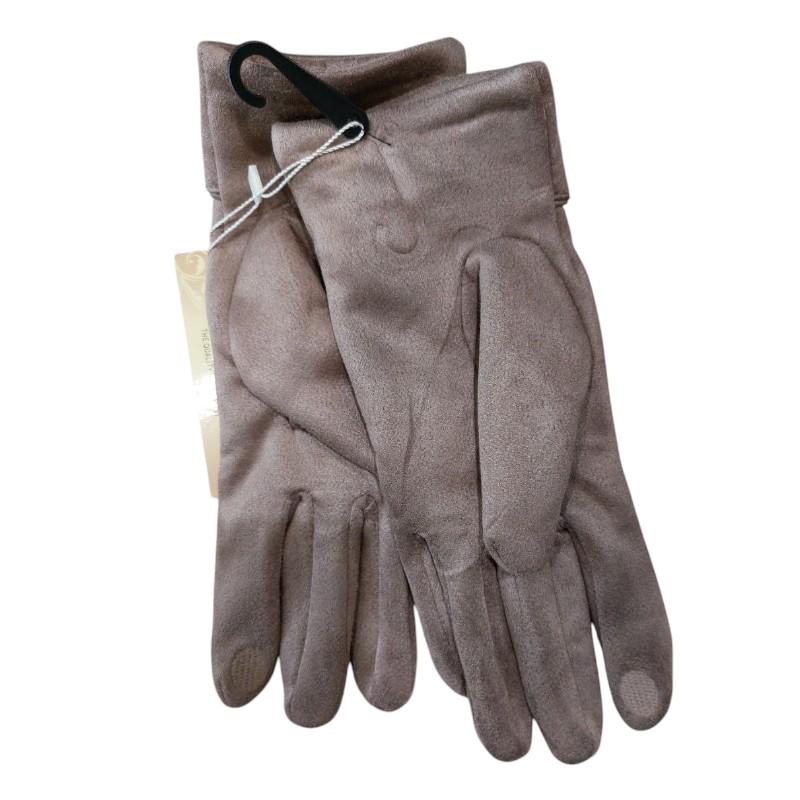 Перчатки сенсорные женские One size Кофейный (565681) - фото 2