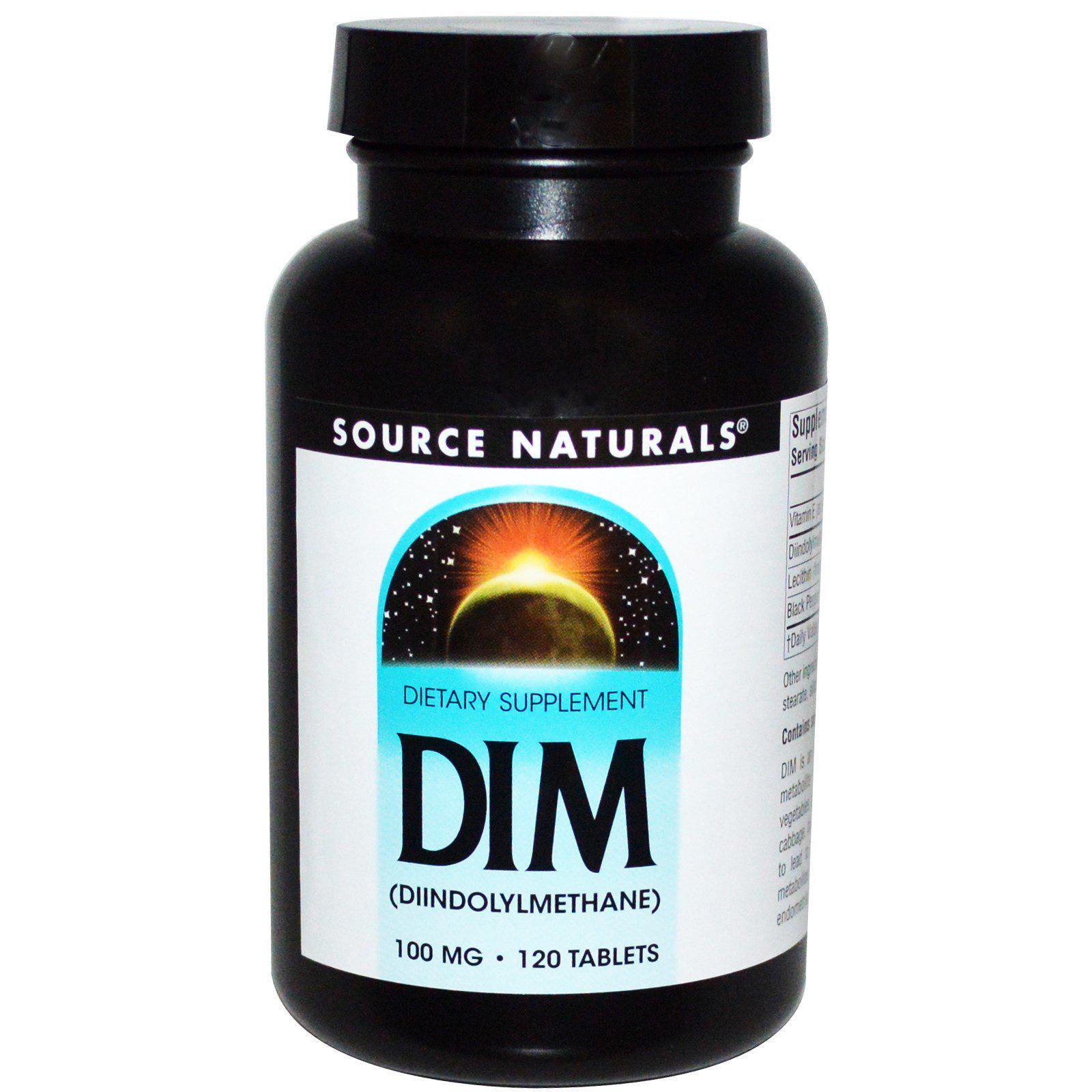 Дииндолилметан DIM Source Naturals 120 таблеток 100 мг (4537)