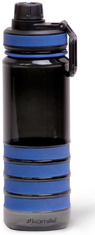 Спортивная бутылка Kamille для воды пластиковая с силиконовой вставкой 750 мл (KM-2302)