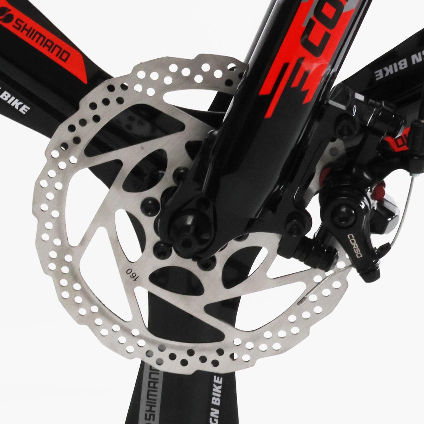 Велосипед горный алюминиевый Corso Evolution литые диски 26"/13" Черно-белый (824568384) - фото 7 Велосипед горный алюминиевый Corso Evolution литые диски 26"/13" Черно-белый (824568384) - фото 7