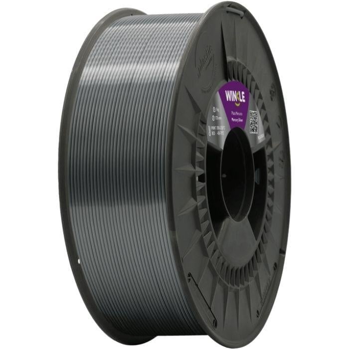 Филамент для FDM-печати WINKLE PLA SILK 1 кг 1,75 мм Серый (PSI01000175PLAMERWNK)
