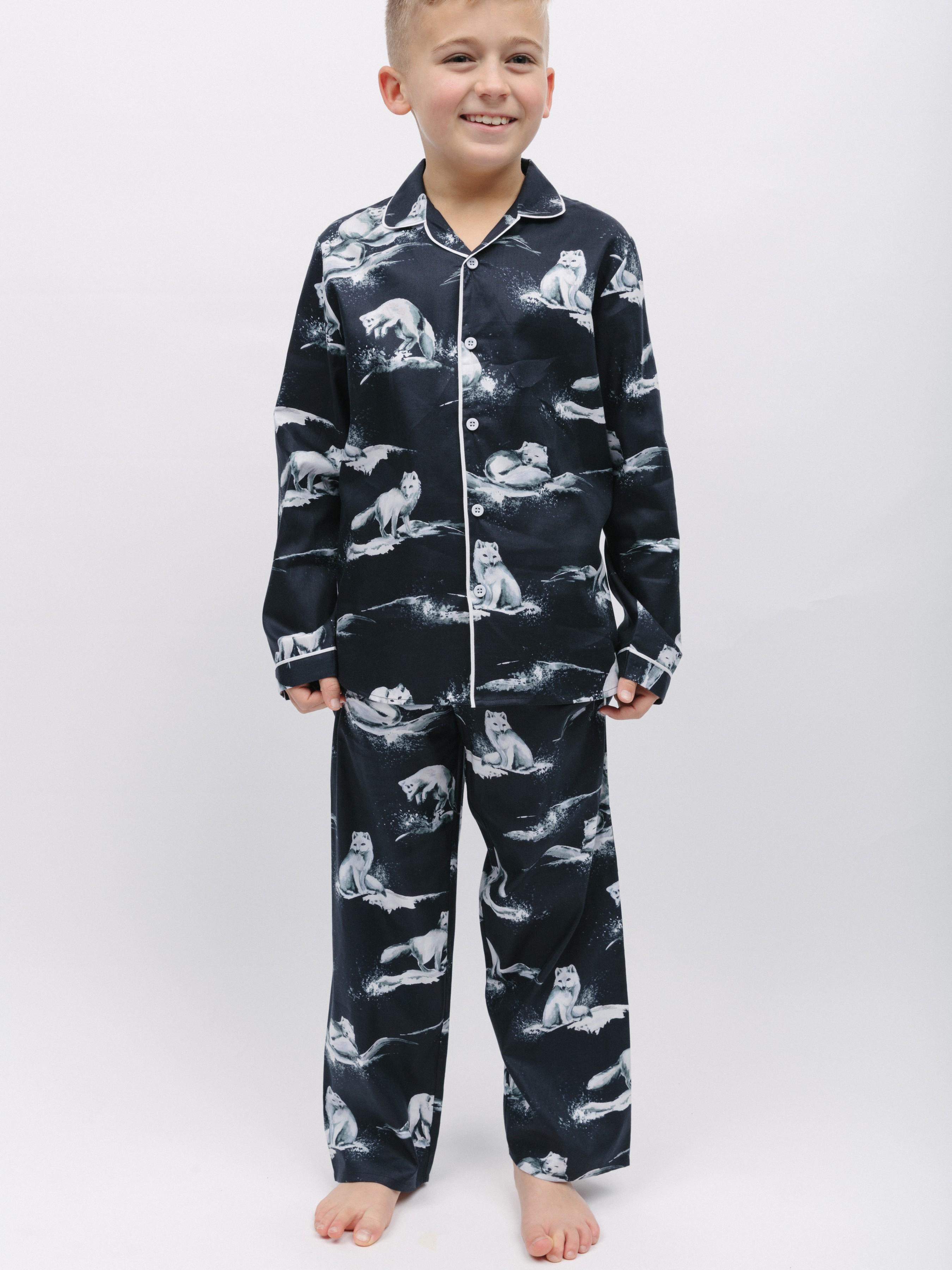 Пижама детская унисекс CYBERJAMMIES Atlas 6878 12-13 лет 158 см с принтом арктической лисы Серый (5051877473621)