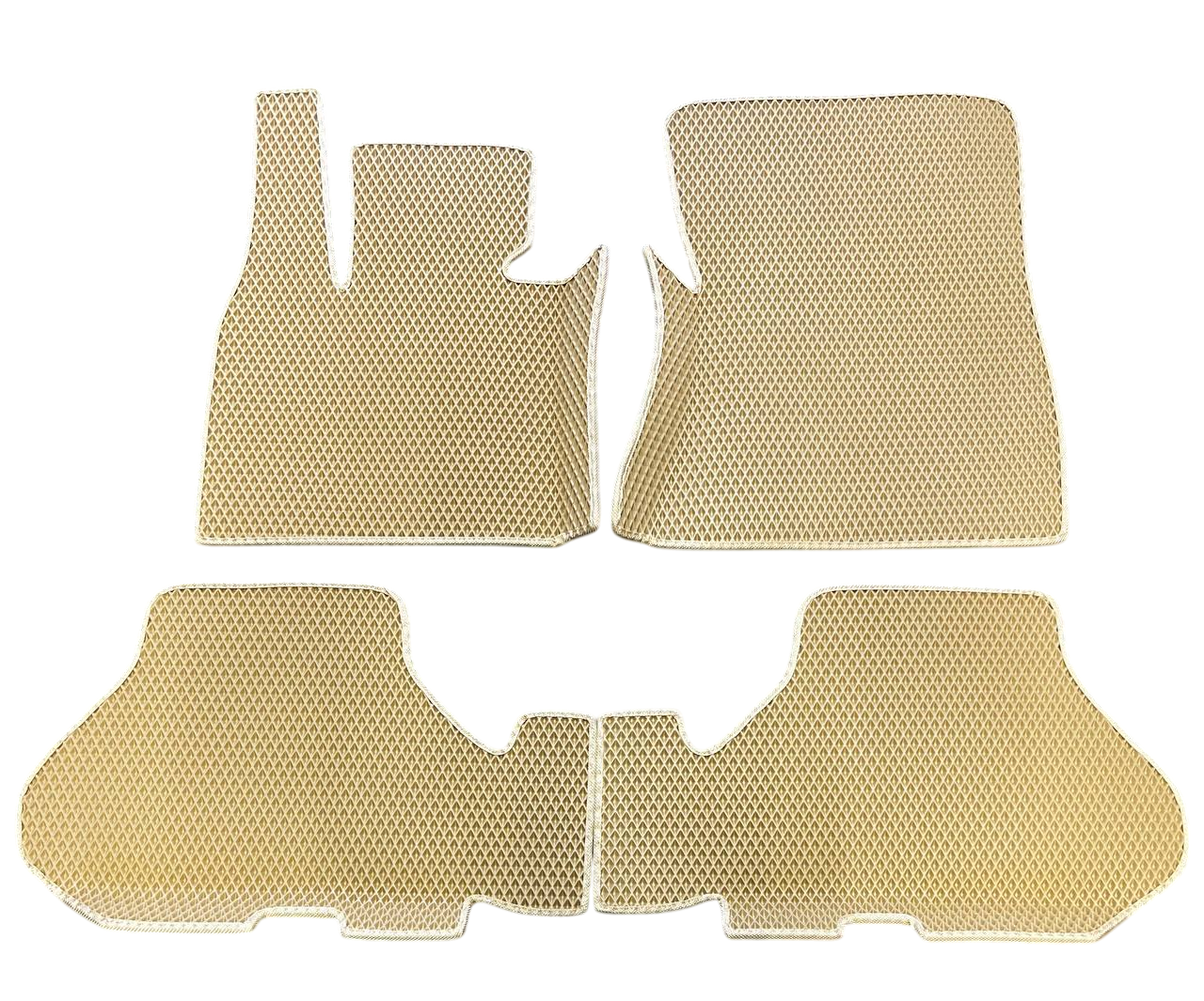 Коврики EVA с бортиками в салон для BMW X5 E70 2007-2013 гг. Бежевый (2577101220)