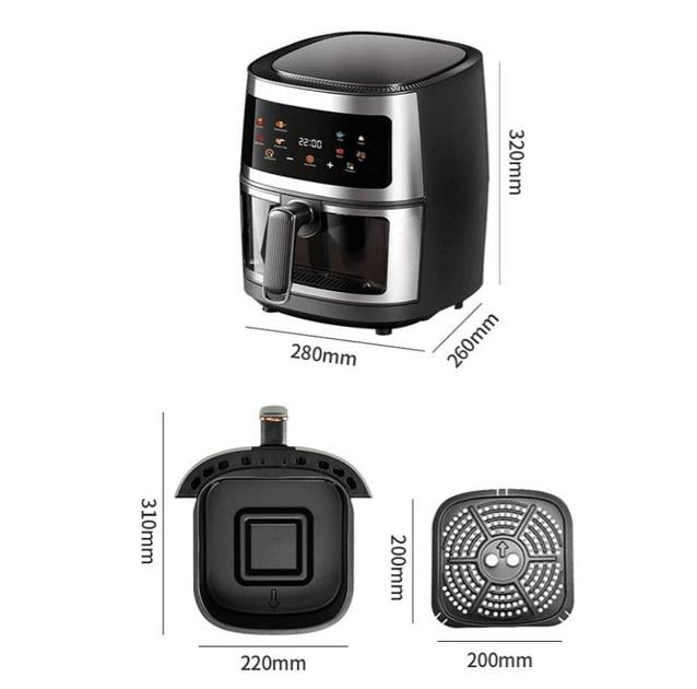 Аерогриль сенсорний Henschll без олії 8 л 3200 W - фото 5 Аерогриль сенсорний Henschll без олії 8 л 3200 W - фото 5