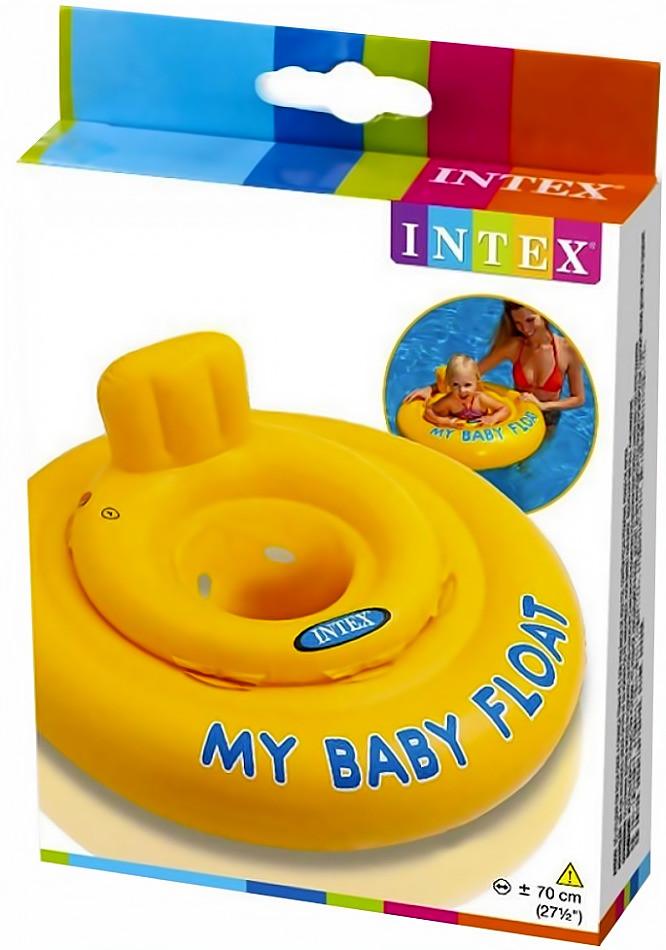 Надувний пліт дитячий Intex My Baby Float 70 см 6-12 міс. Жовтий (28443301) - фото 4 Надувний пліт дитячий Intex My Baby Float 70 см 6-12 міс. Жовтий (28443301) - фото 4