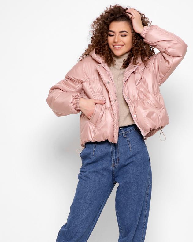 Куртка X-Woyz LS-8889-25 р. 44 Пудровий - фото 2 Куртка X-Woyz LS-8889-25 р. 44 Пудровий - фото 2