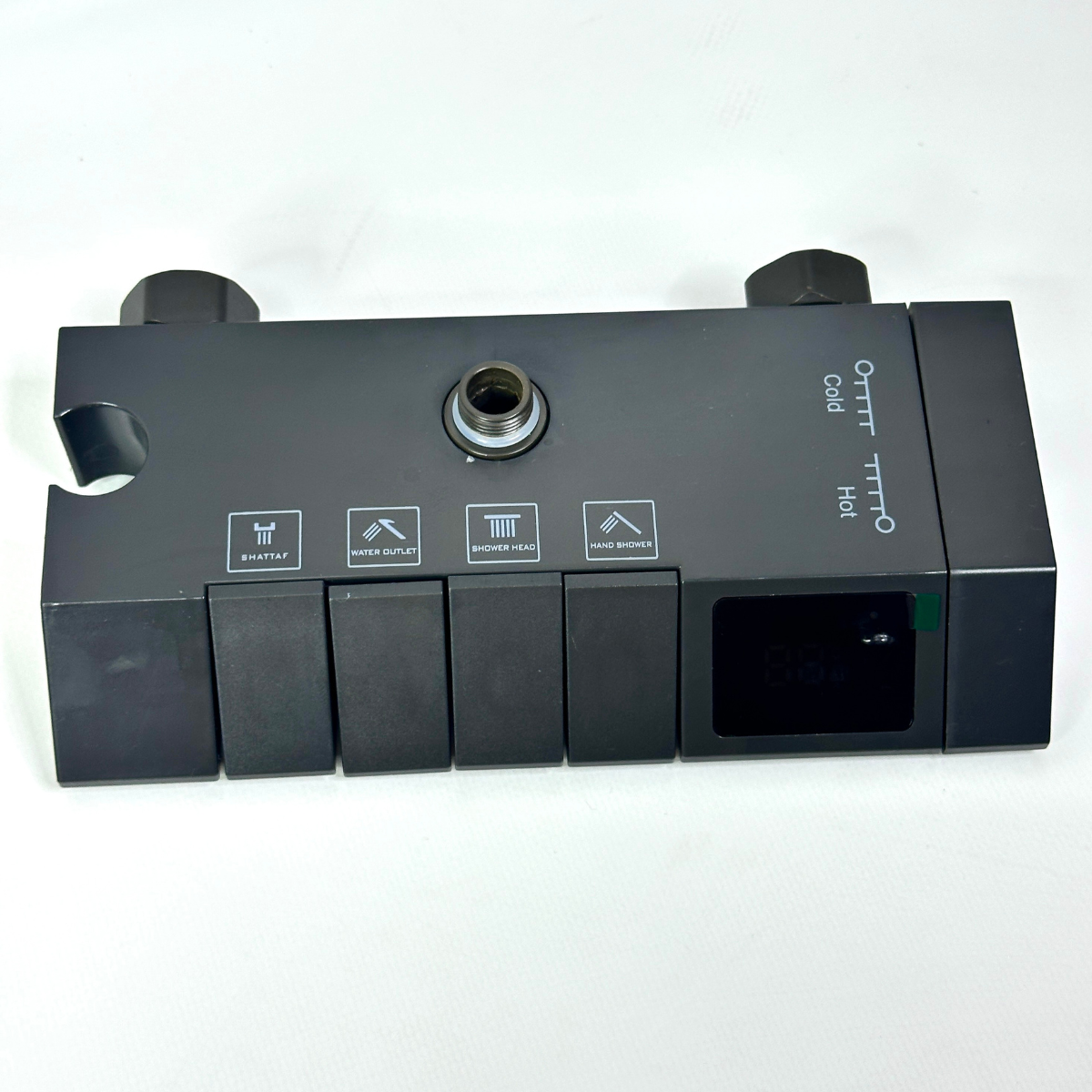 Душова система настінна Shower Series з термостатом і дисплеєм Чорний/Хром (AA6-6-Black/Chrome) - фото 3 Душова система настінна Shower Series з термостатом і дисплеєм Чорний/Хром (AA6-6-Black/Chrome) - фото 3