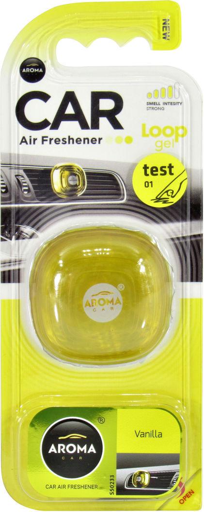 Ароматизатор для авто Aroma Car Loop Gel Vanilla на дефлектор 9 мл (92599)
