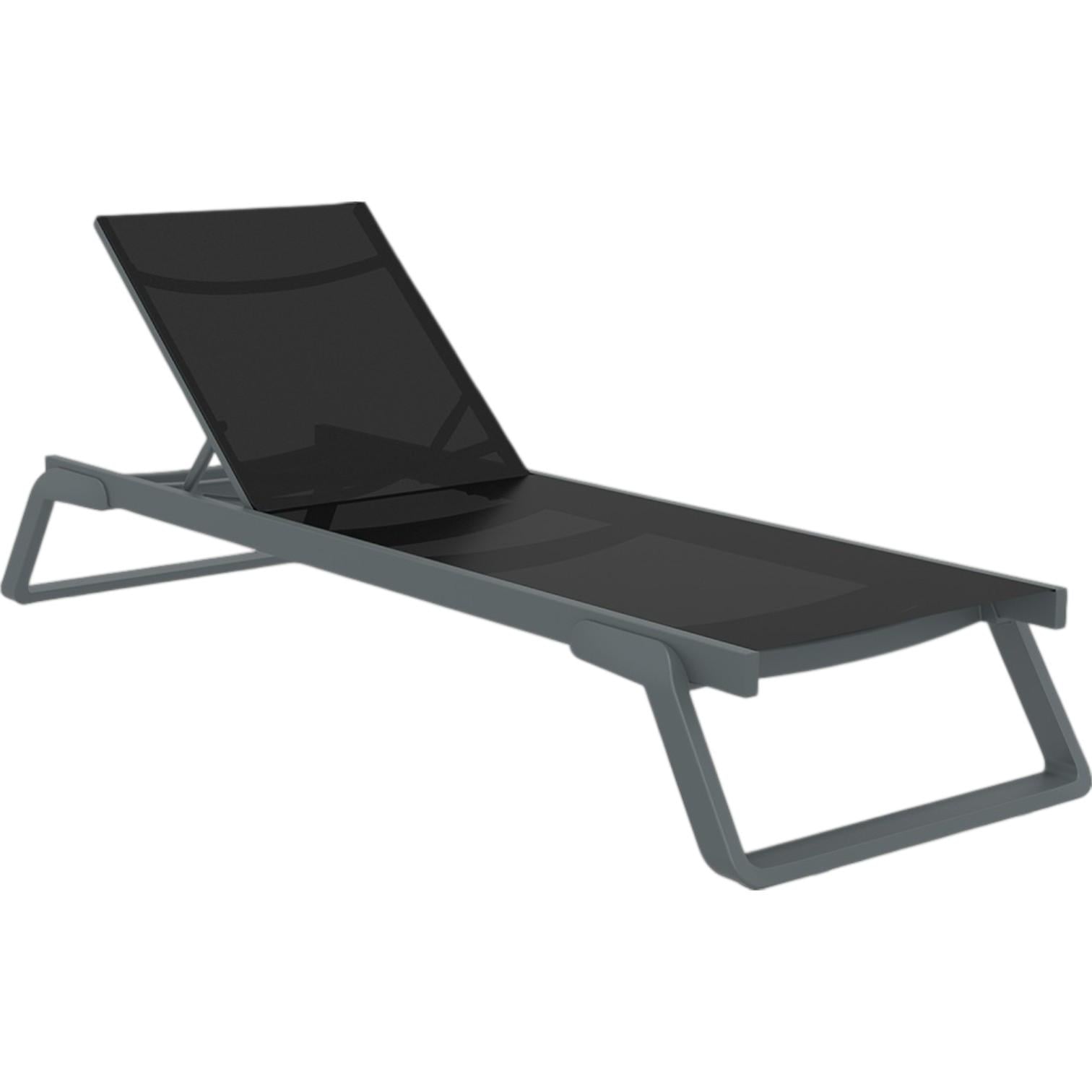 Шезлонг Siesta Tropic Dark Grey/Black (36236249)