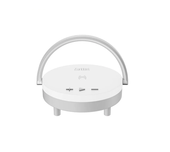 Бездротовий зарядний пристрій Earldom ET-WC28 Wireless 15W нічник/колонка White