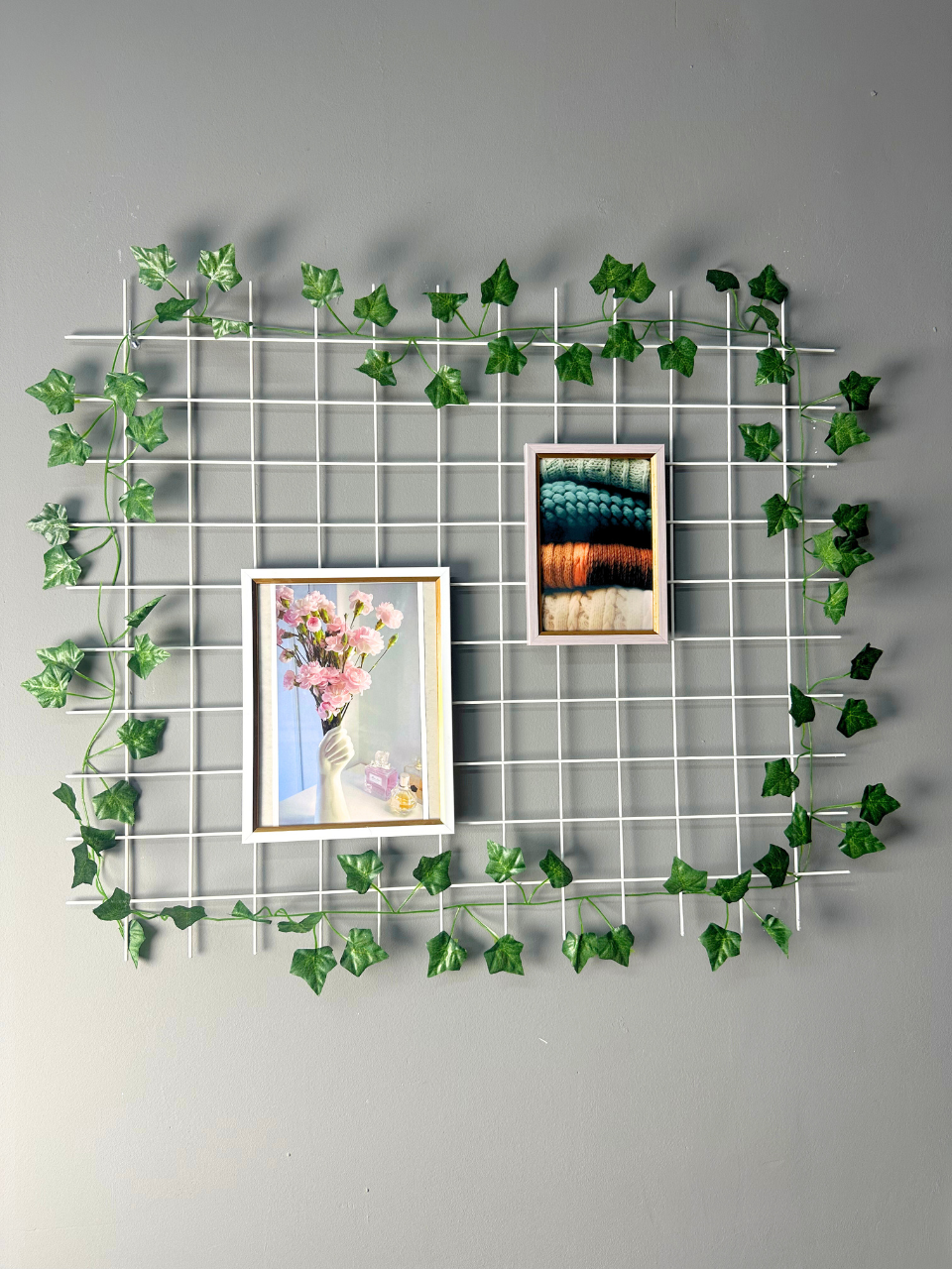 Сітка декоративна настінна Wuw 50x65 см для фоторамок Білий (88355м)