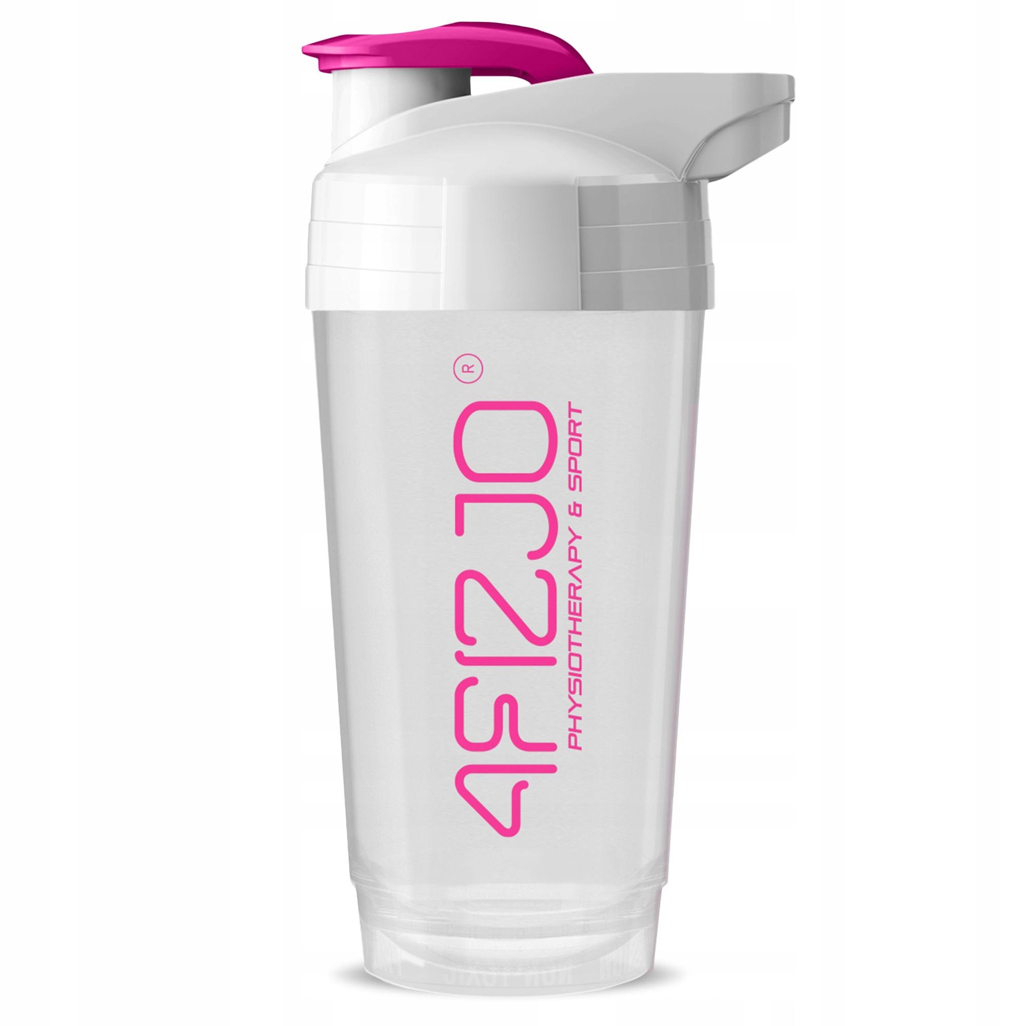 Шейкер спортивный 4fizjo Ultra 700 мл White/Pink (P-5905973407069)