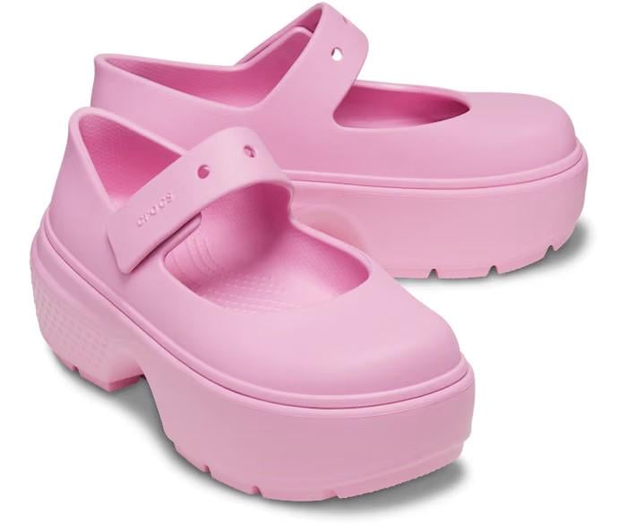 Туфлі-сабо Crocs Stomp Mary Jane р. 38-39 Pink Tweed/Pink (25566144)