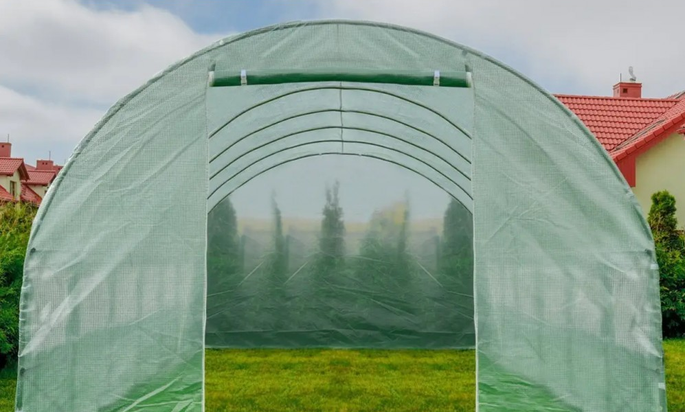 Теплиця садова Bonro UP-6м² з вікнами з армованою плівкою Зелений (SI-UP6GR) - фото 7