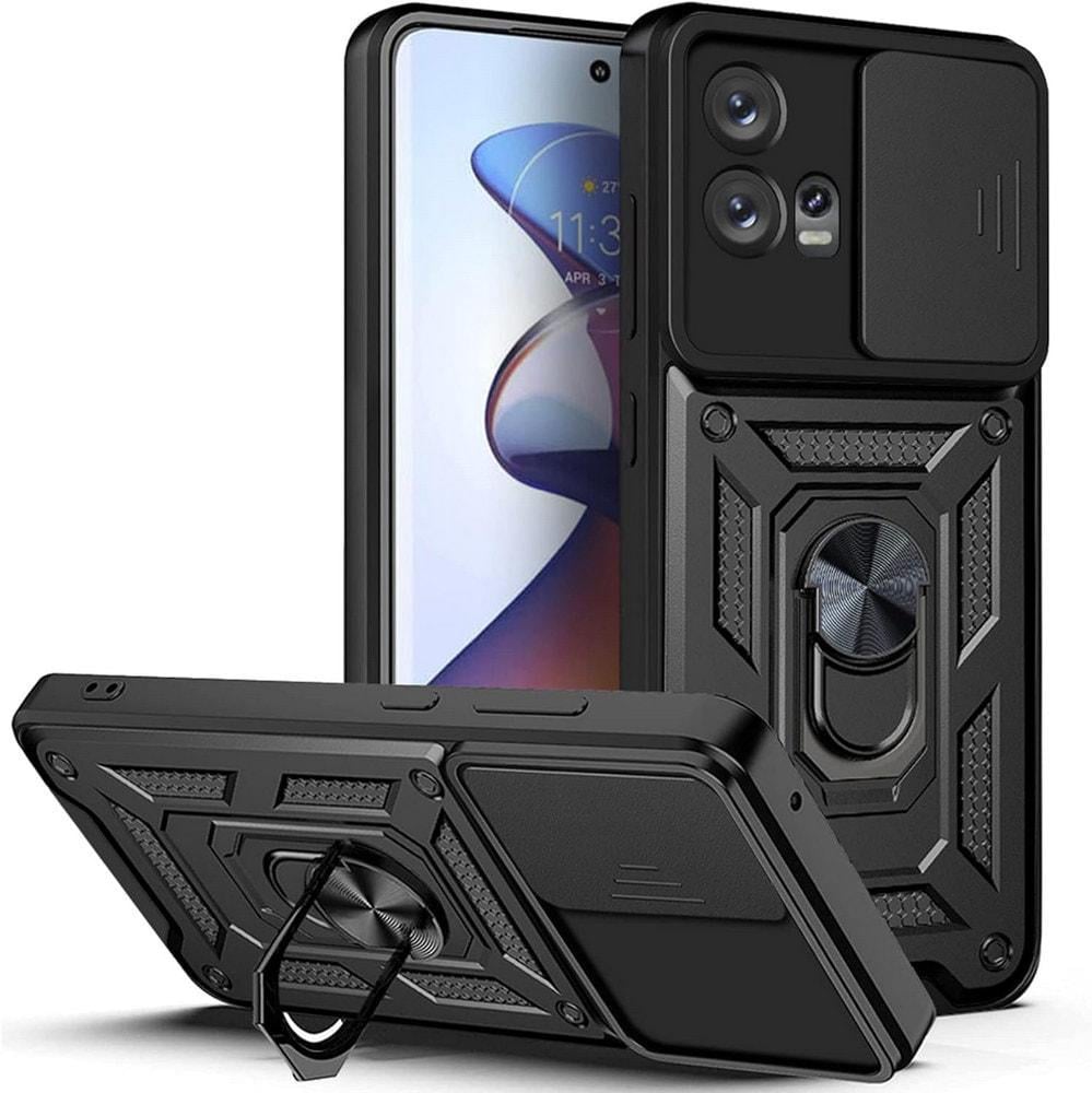 Чехол с защитой камеры 3DGuard Motorola G72 Black (33856-2B)
