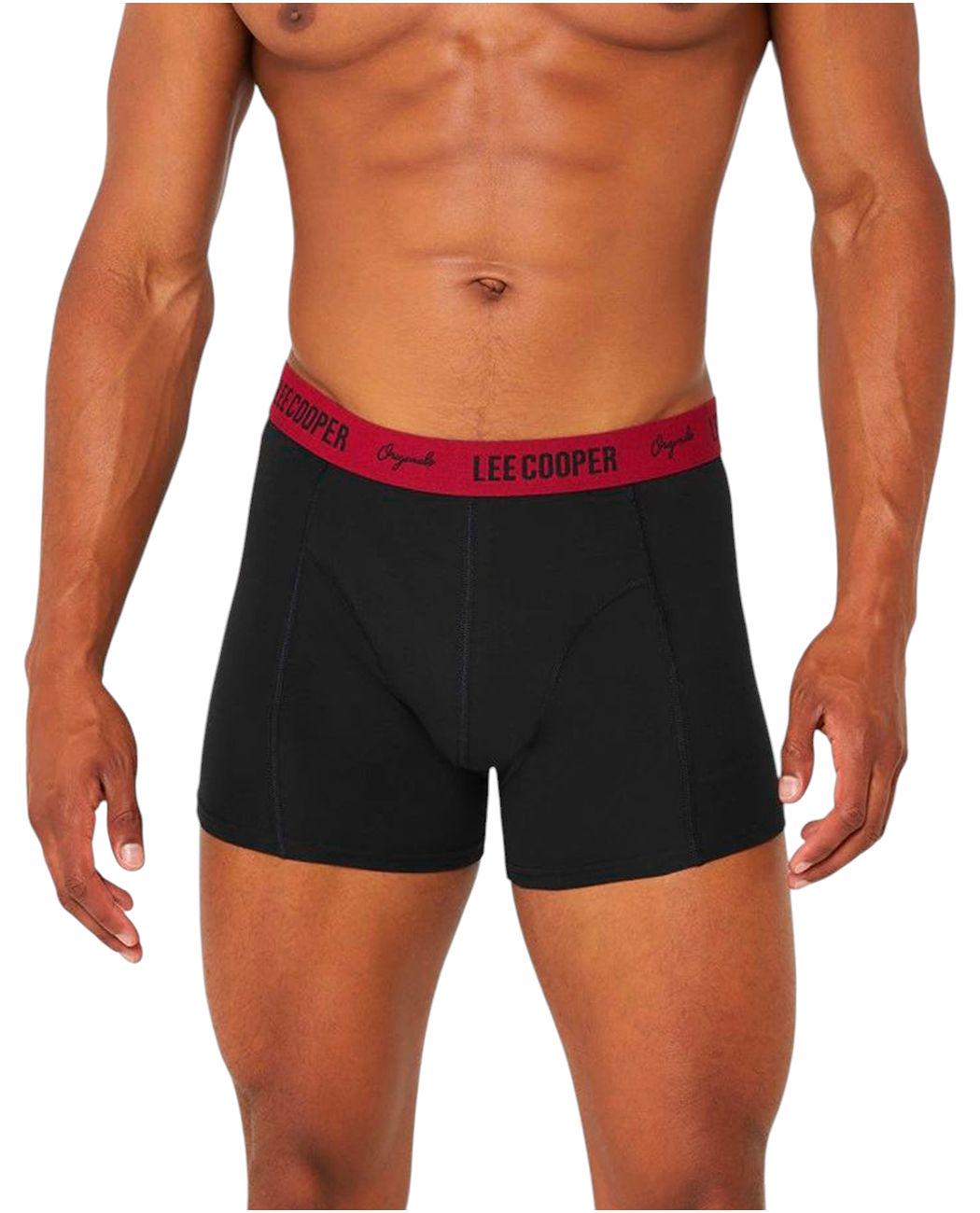 Трусы-боксеры мужские Lee Cooper 42261140DRED M Черный с бордовым (4226114039082)