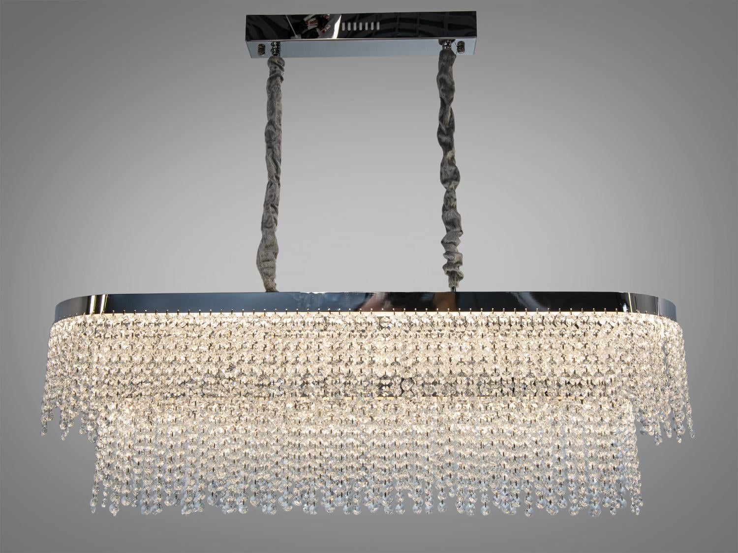 Люстра подвесная хрустальная Diasha 376-L1000x300CH Хром