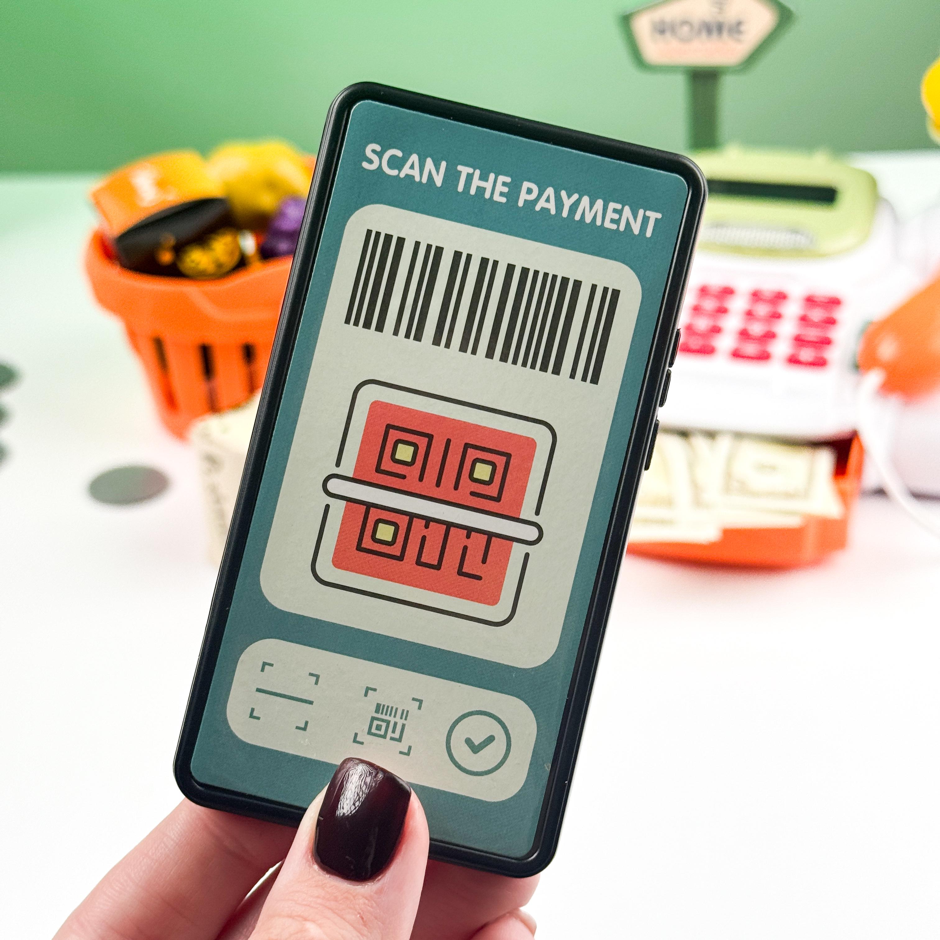 Интерактивный набор кассовый аппарат Настоящий магазин супермаркет 36 деталей (29688043) - фото 4