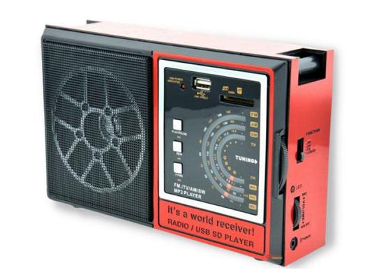 Колонка-радиоприемник аналоговый RX-002UAR USB/SD/FM Красный (lp-30089_640)