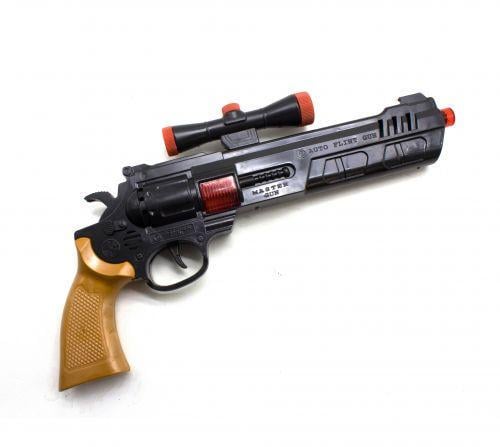 Пистолет-трещотка с прицелом Golden Gun (107969)