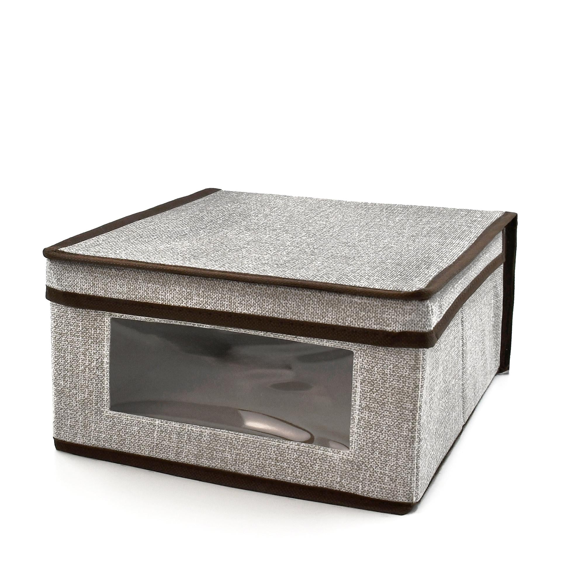 Короб для зберігання Handy Home з кришкою 30x28x15 см Сірий (ESH07)