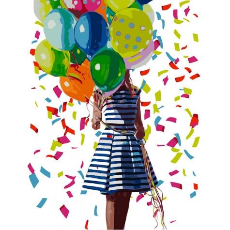 Картина по номерам Идейка Люди Игристое настроение 2 40х50 см в термопакете (КНО4550-mt)