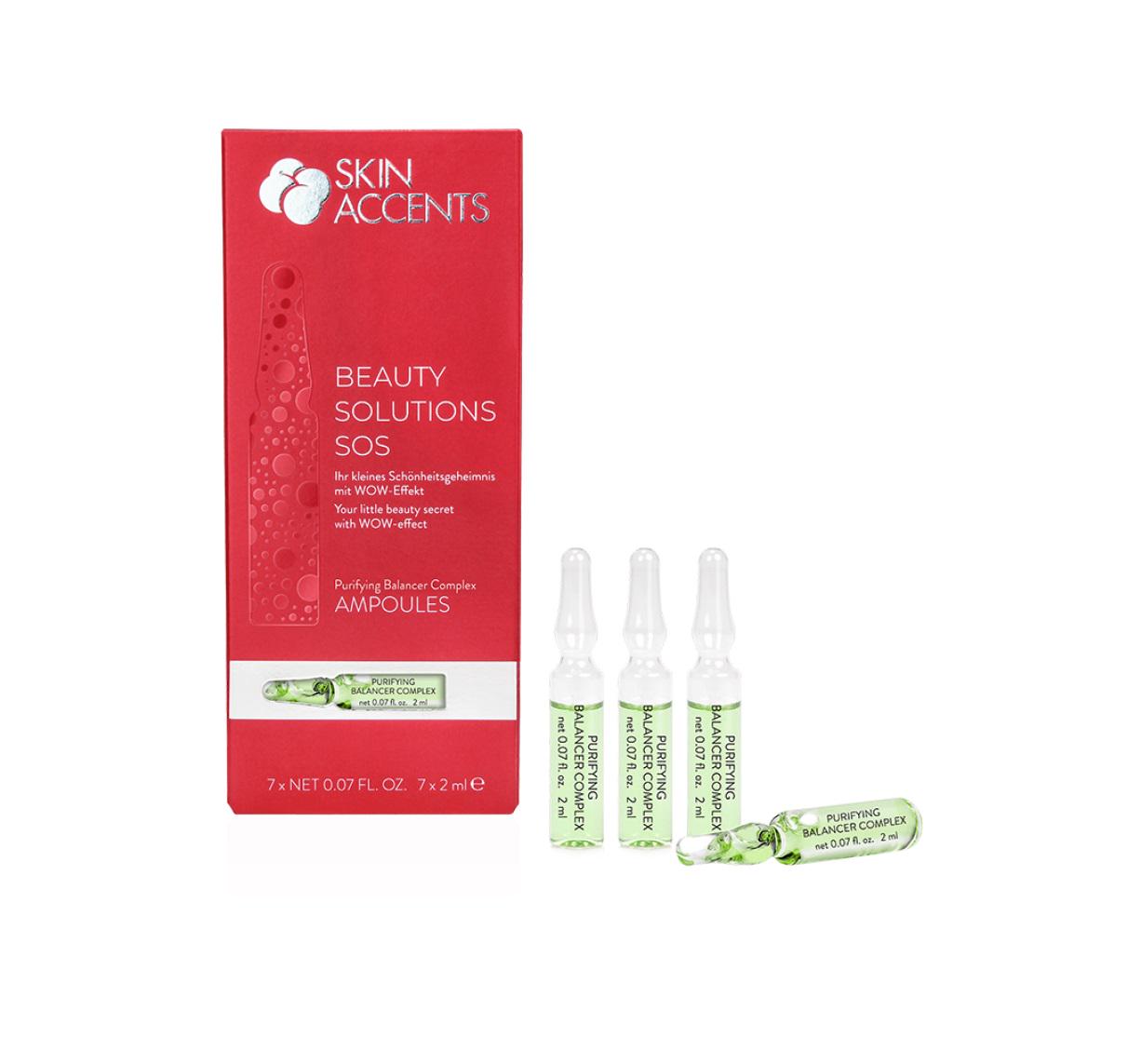 Комплекс очищающий балансирующий Inspira:cosmetics Purifying Balancer Complex Skin Accents 2 шт. 7 мл (4251059301488)