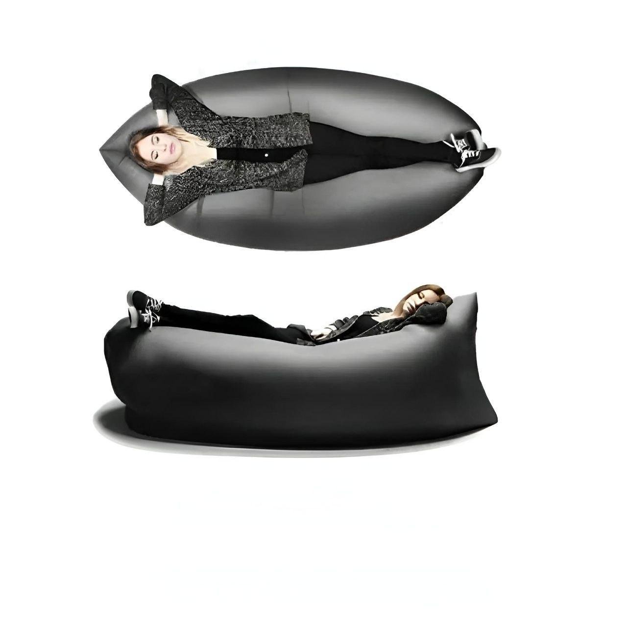 Надувний матрац AIR SOFA CLOUD 180х70 см Чорний - фото 3 Надувний матрац AIR SOFA CLOUD 180х70 см Чорний - фото 3