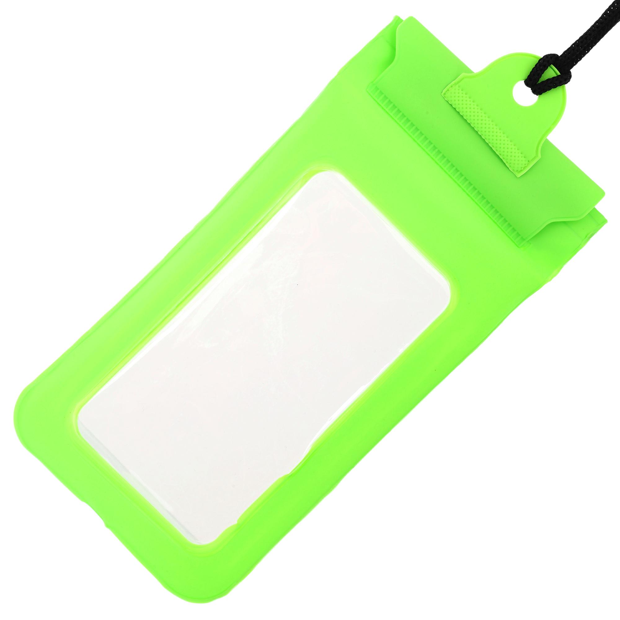 Чохол-гаманець на шию водонепроникний SP-Sport F3828 (PVC, на шию, внутрішні розміри-17x9см, салатовий) - фото 4 Чохол-гаманець на шию водонепроникний SP-Sport F3828 (PVC, на шию, внутрішні розміри-17x9см, салатовий) - фото 4