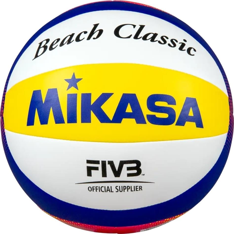 М'яч для пляжного волейболу Mikasa BEACH CLASSIC р. 5 Синьо-червоний (BV552C-WYBR)