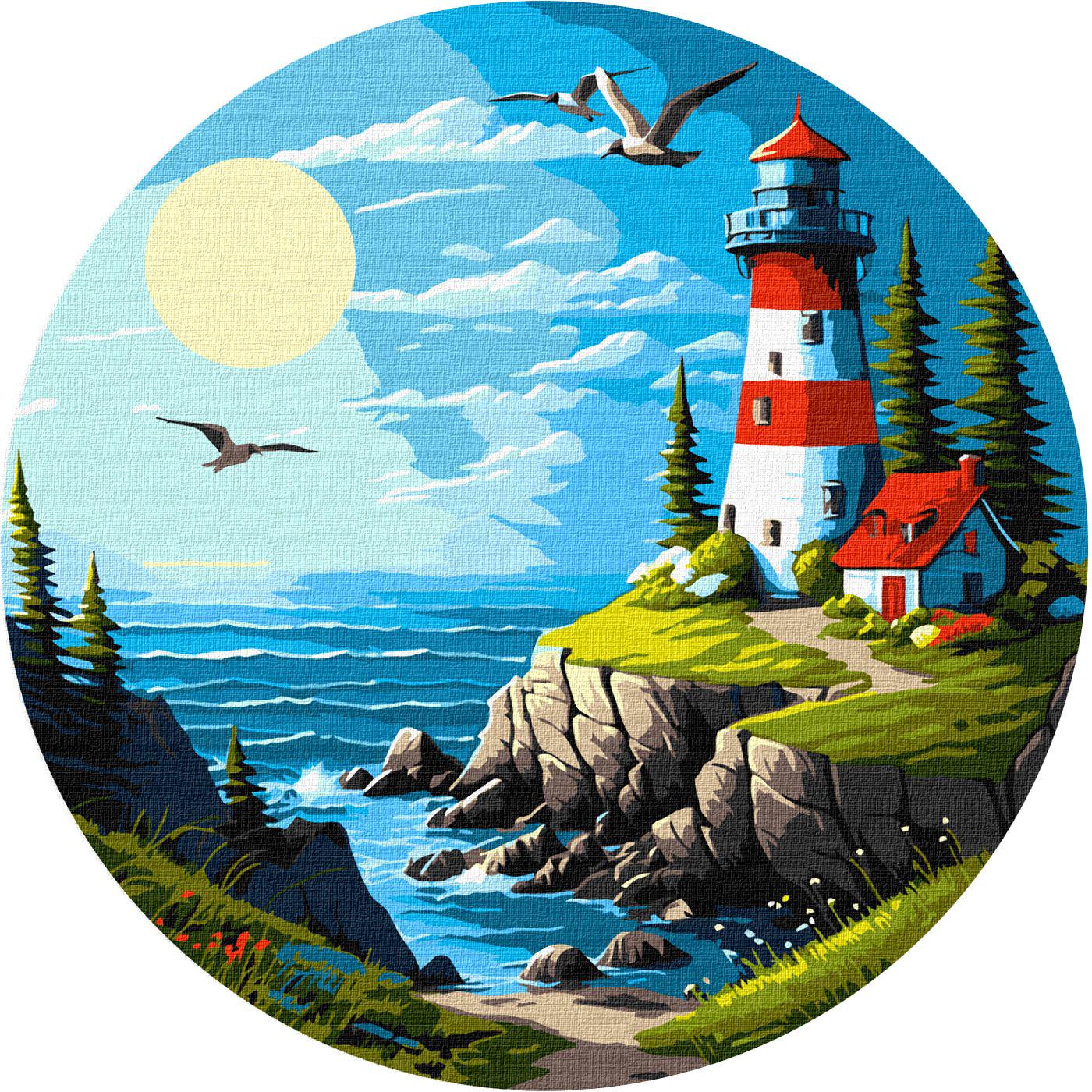 Картина по номерам Идейка Захватывающий пейзаж d 39 см (Id-KHO-R1027)