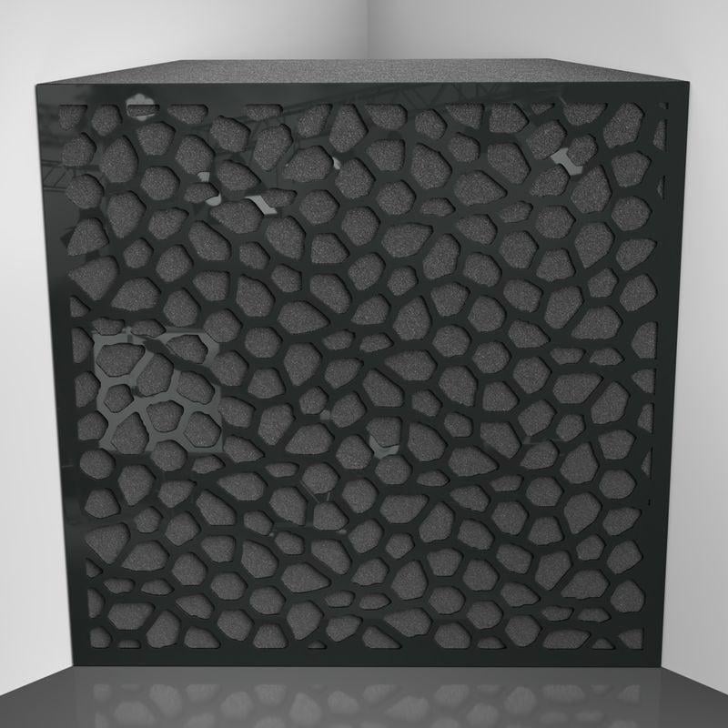 Бас ловушка Ecosound EcoNet Plastic 50х50 см 100 мм Черный (1532)