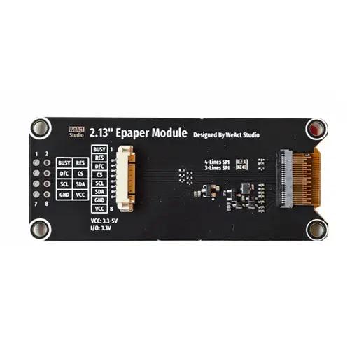 Дисплей E-Ink WeAct Studio SPI Arduino ESP 2,13" (26815849)