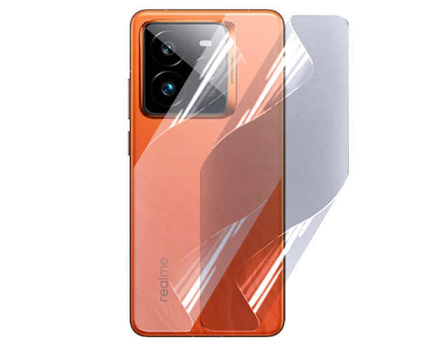 Противоударная гидрогелевая пленка Hydrogel Film для Realme GT 7 Pro на заднюю панель, Transparent