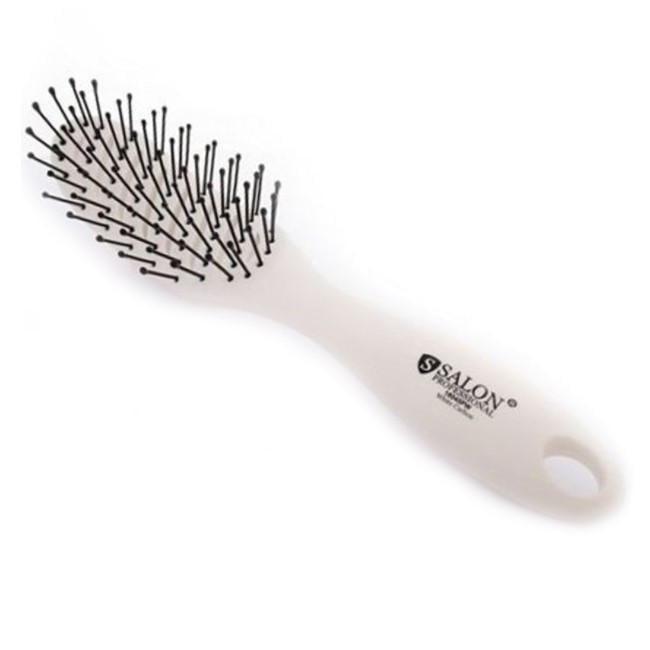 Стилетная продувная расческа Salon Professional Белый (18045PW)
