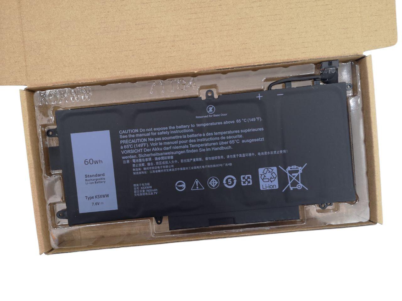 Аккумулятор для Dell Latitude 7389/7390/5289 2в1/6CYH6/725KY/N18GG/K5XWW 7800 mAh 60Wh