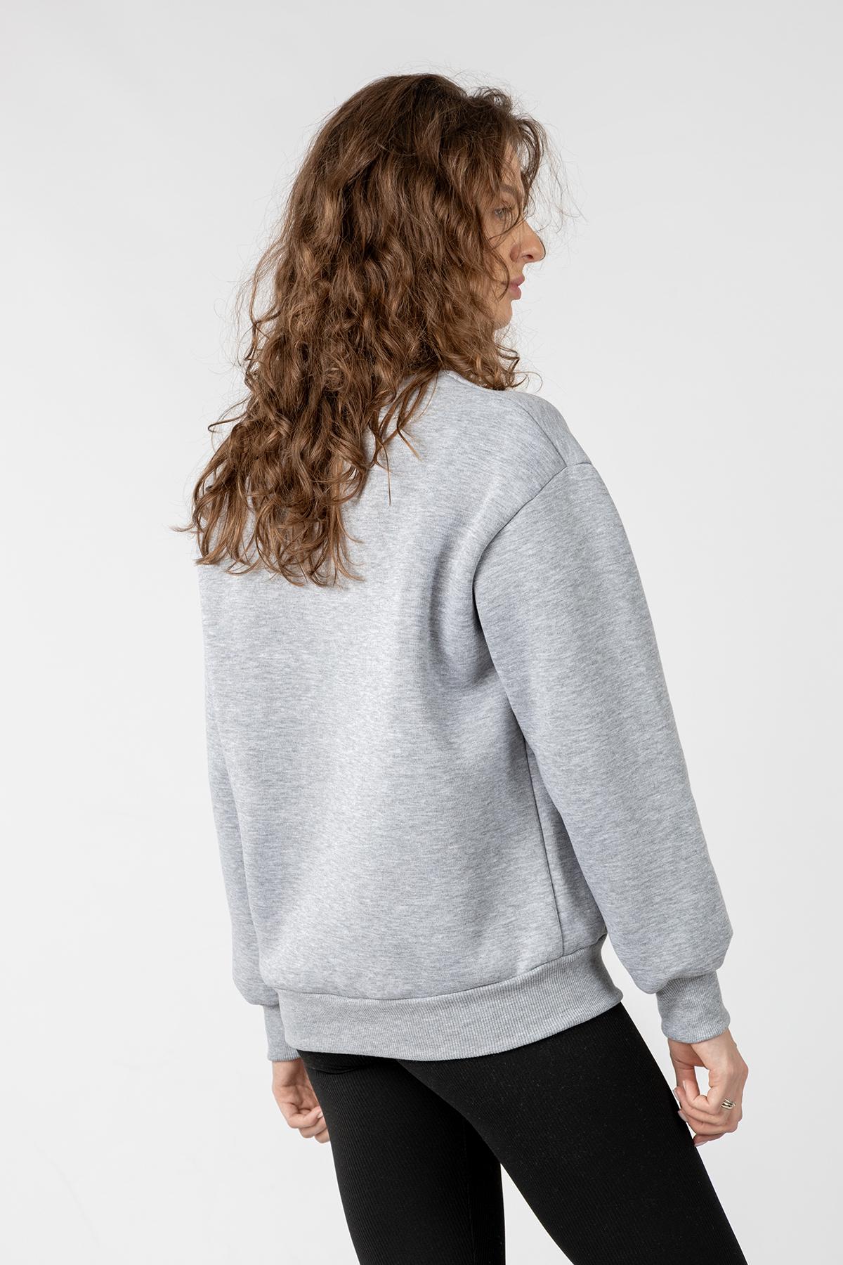 Світшот жіночий ЦБ-00237155 р. 42 Світло-сірий (SKT000953629) - фото 3 Світшот жіночий ЦБ-00237155 р. 42 Світло-сірий (SKT000953629) - фото 3