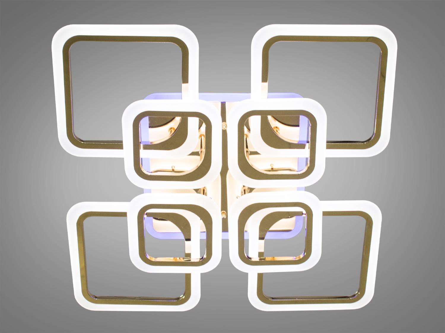 Люстра LED з димером та підсвічуванням 145W (A8060/4+4G 3col dim) - фото 2 Люстра LED з димером та підсвічуванням 145W (A8060/4+4G 3col dim) - фото 2